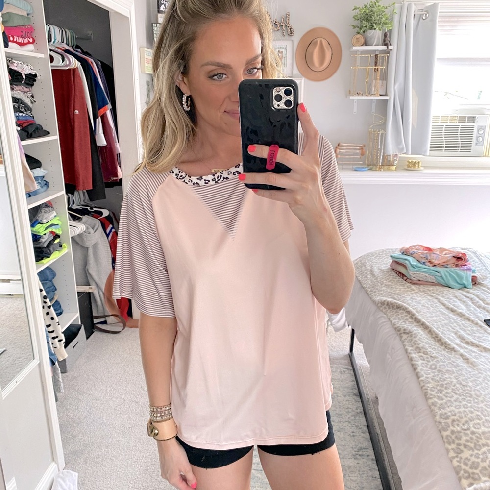 Light pink blouse shirt
